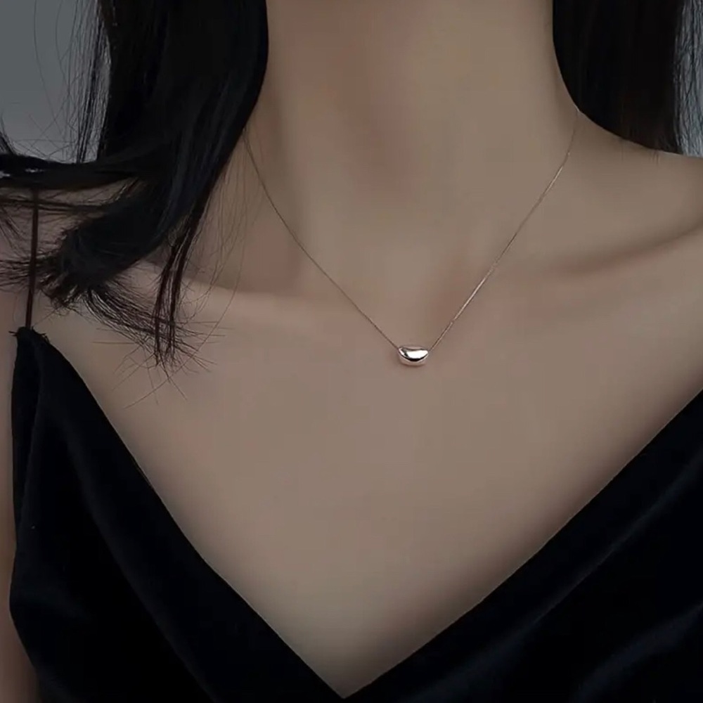 Silver Serpentine Chain with Slider Heart